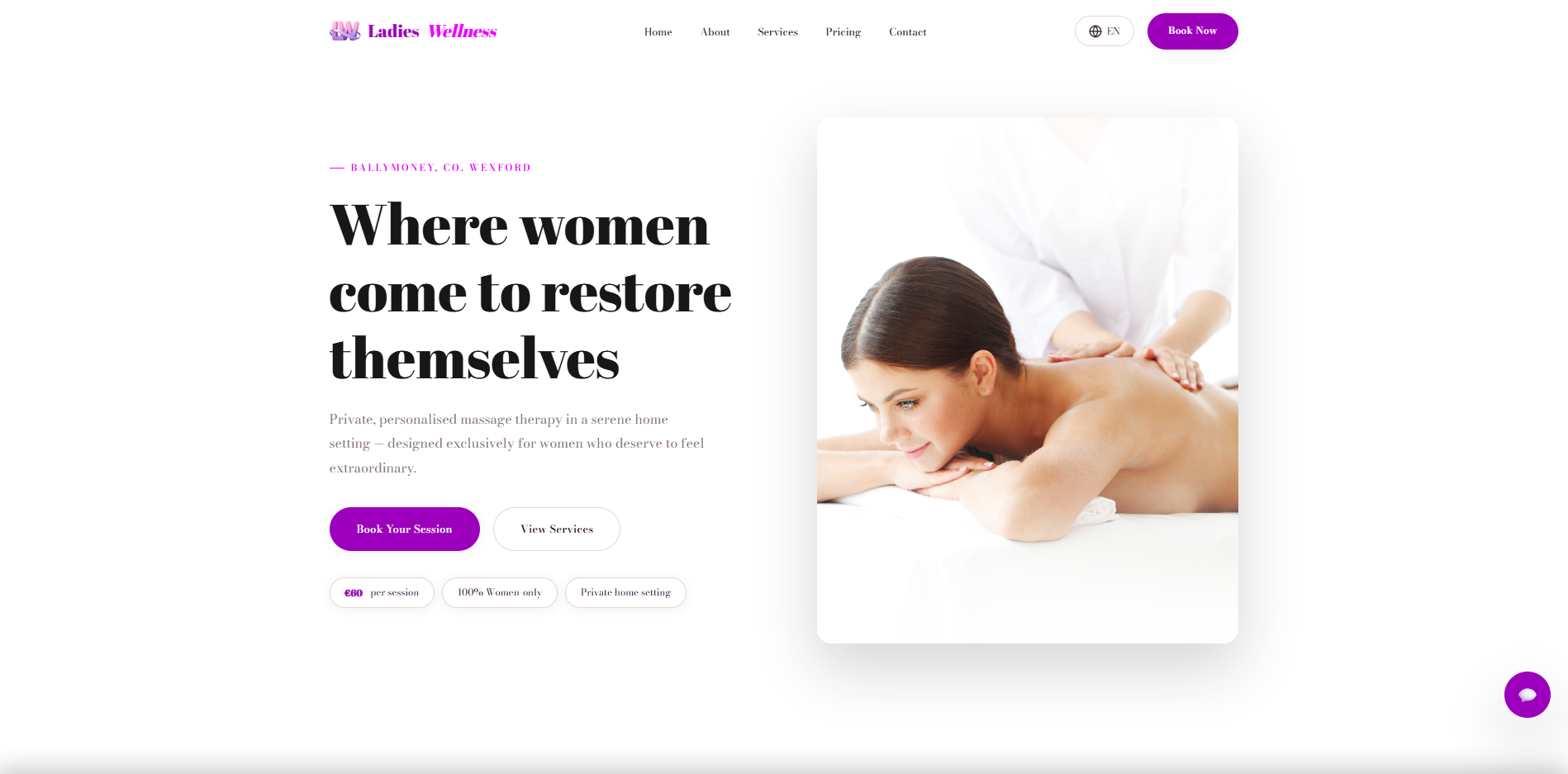 ladieswellness.ie — screenshot 1
